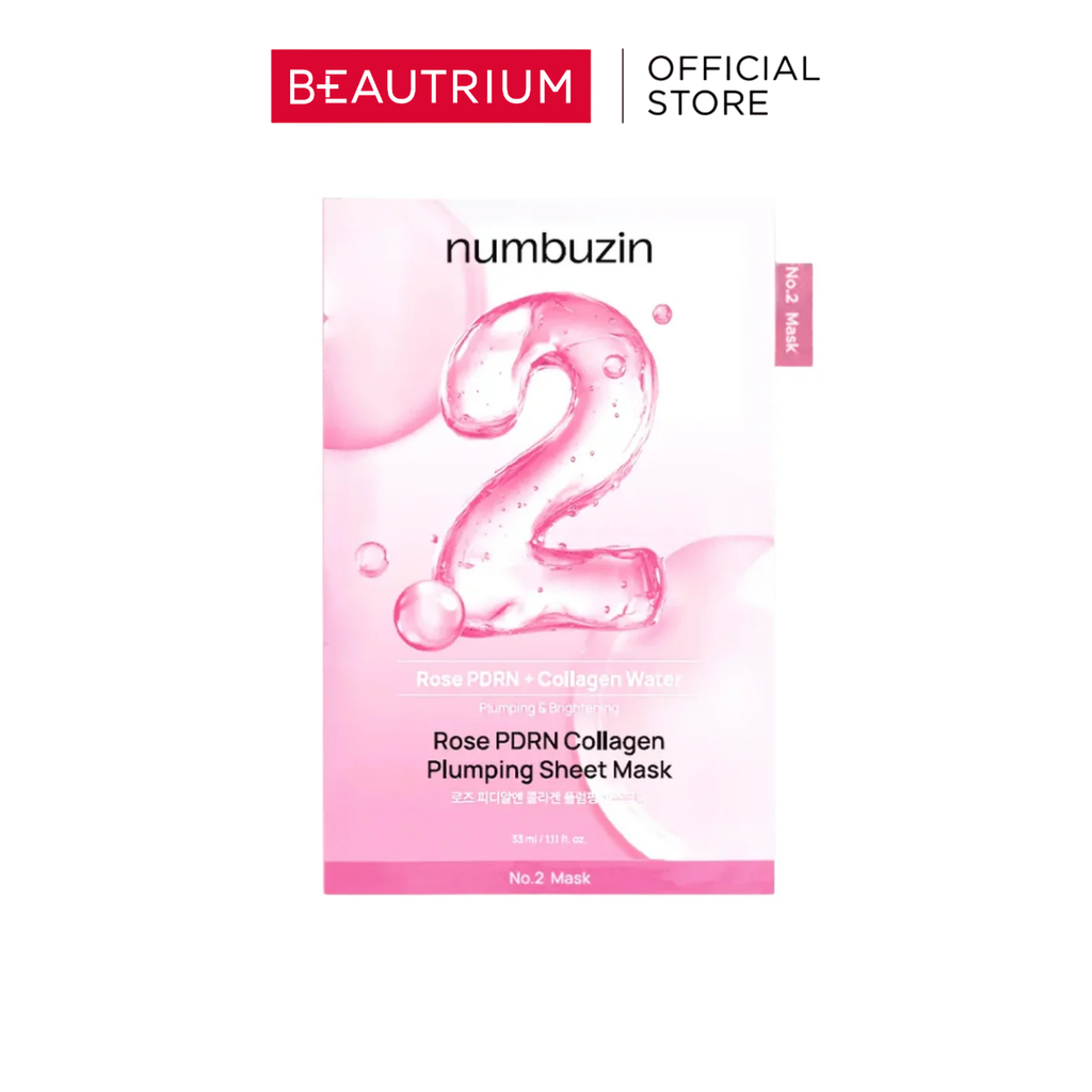 NUMBUZIN No.2 Rose PDRN Collagen Plumping Sheet Mask มาส์ก 33ml