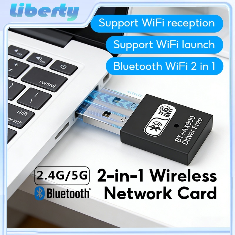USB AX900 WiFi 6อะแดปเตอร์บลูทูธ5.4 Dongle Dual Band 2.4G/5GHz USB WiFi สำหรับพีซี/แล็ปท็อป Win10/11คนขับฟรี
