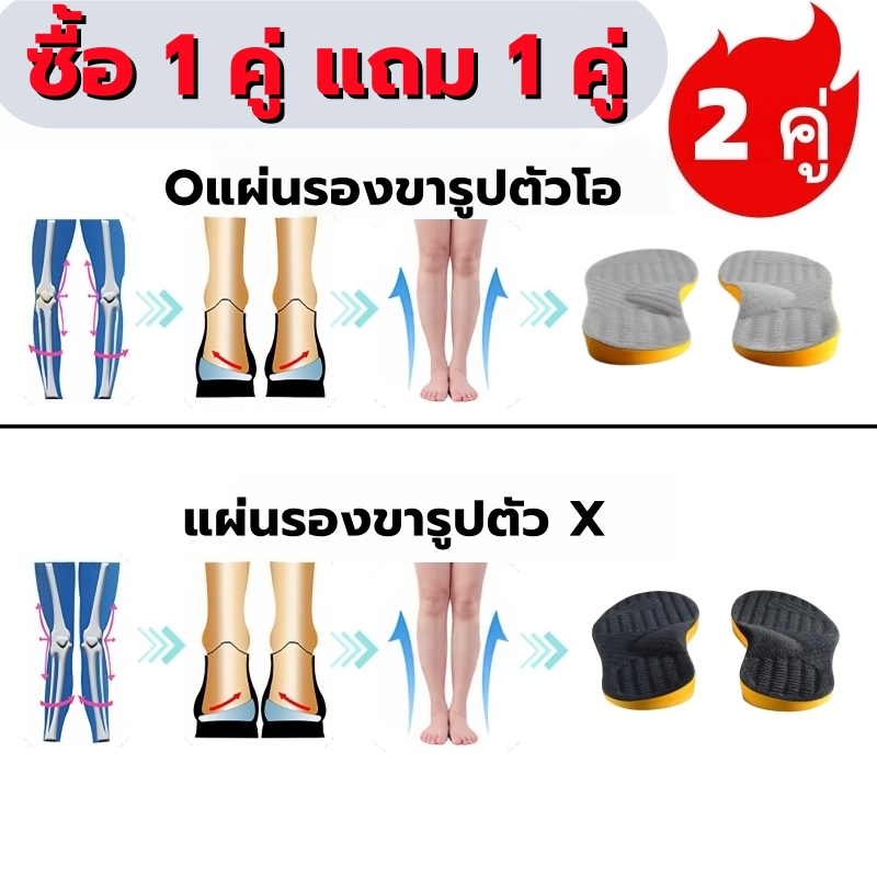 แผ่นรองเท้าแพทย์ แก้เดินโตะ-เดินแบะ แก้เท้าแพน จัดระเบียบการเดิน