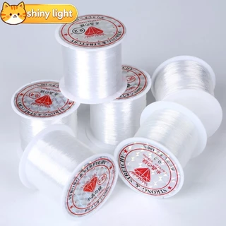 เส้นไนลอนใสไร้ยืดแข็งแรง 0.2-0.6 มม. 1 ม้วน อุปกรณ์ DIY ร้อยลูกปัด ทำสร้อยข้อมือ สร้อยคอ เครื่องประดับ