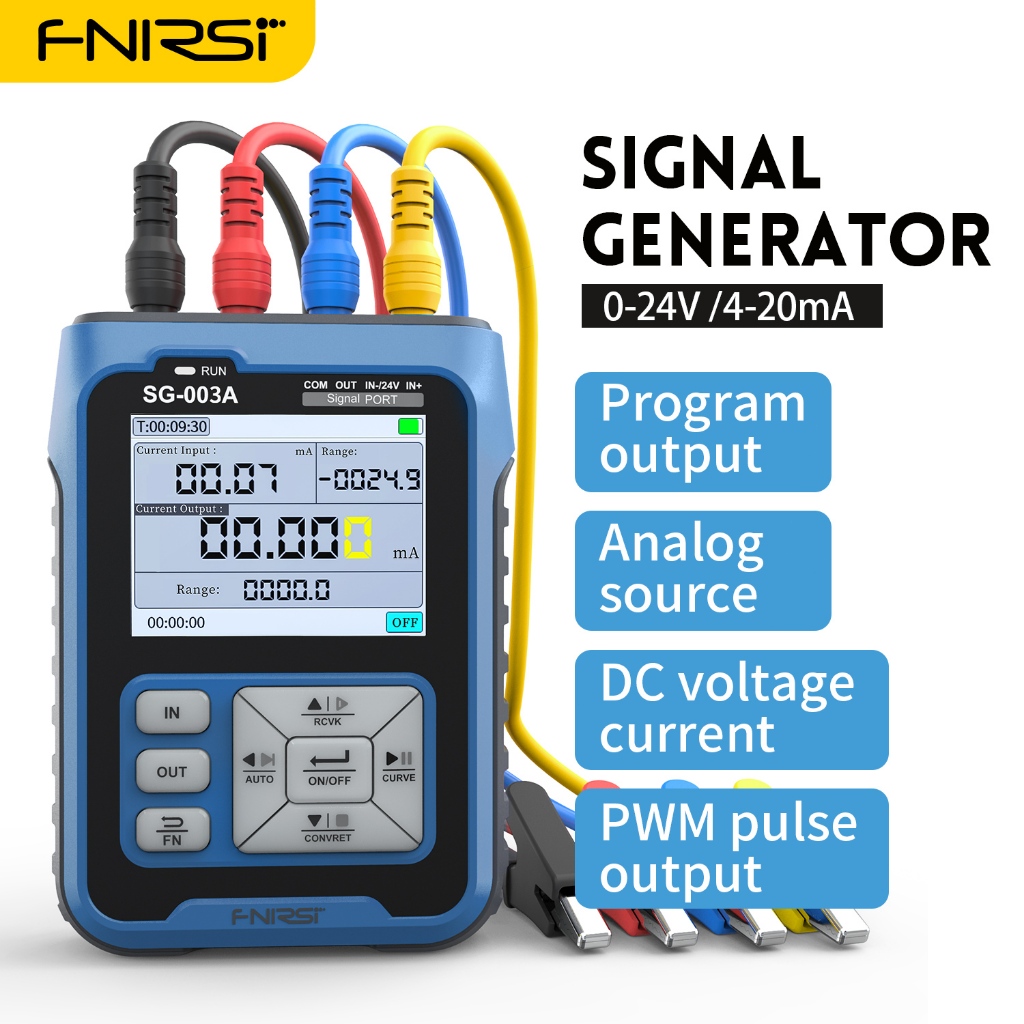Fnirsi SG-003A ปรับแรงดันไฟฟ้าปัจจุบันจําลอง 4-20mA เครื่องกําเนิดสัญญาณแหล่งส่ง calibrator Transmit