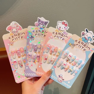 Una Gift Shop(A1743)❣พร้อมส่ง❣ชุดติดเล็บปลอมเด็กมีลายการ์ตูนให้เลือกสำหรับเด็กไตล์สาวหวานของbaby so cute