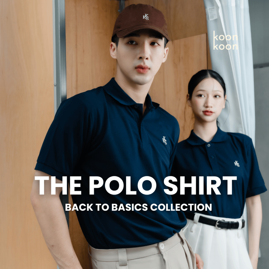 KOON KOON เสื้อโปโล รุ่น Back to basics ทรงสวย ใส่สบาย ไม่รีดก็เรียบ
