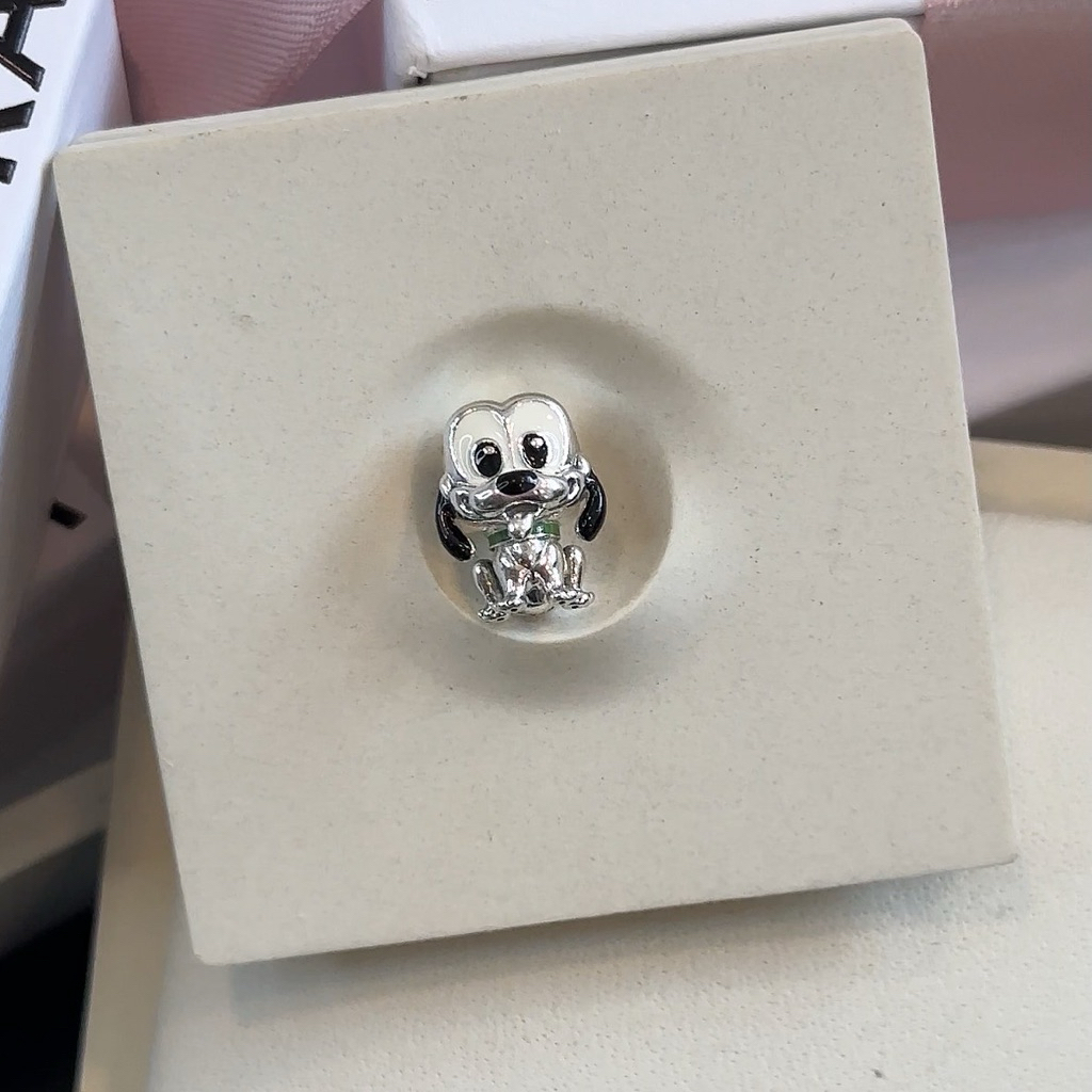 (ของแท้100%)Pandora pluto silver Disney  charm เบบี๋พลูโต