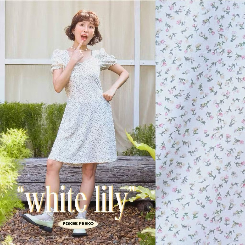 ส่งต่อ POKEE UMIKO DRESS เดรสสั้นแขนตุ๊กตา (SIZE M)