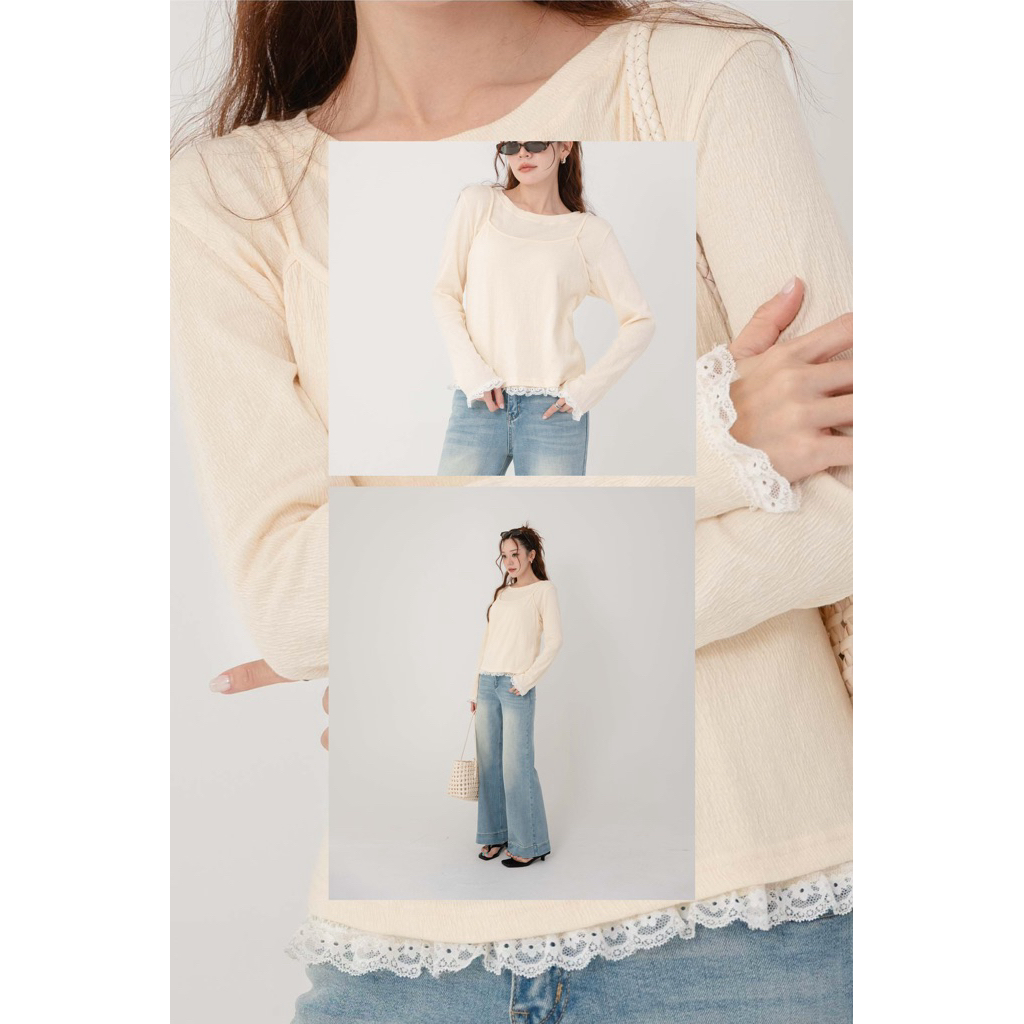 FLASHMARBLE - POMME LAYERED TOP (2 PCS)