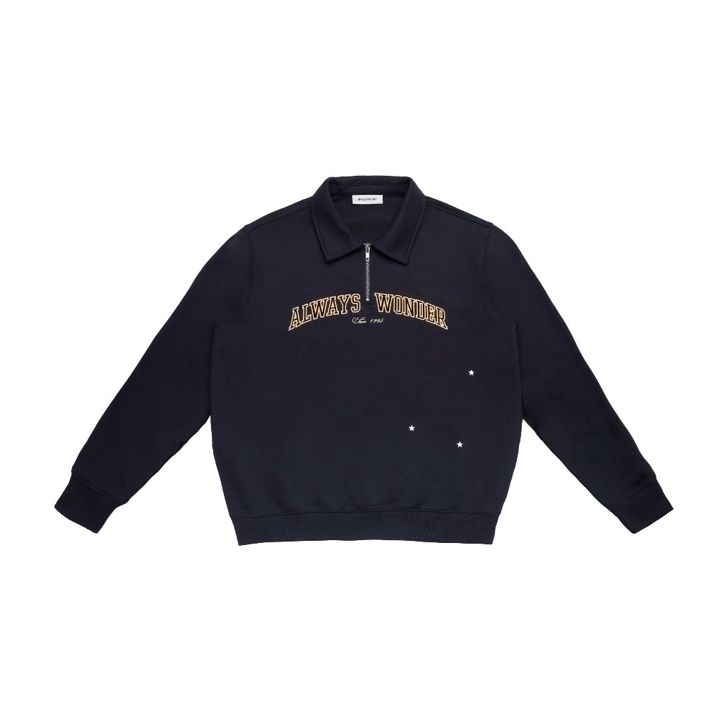 Campus Half-Zip Sweater | Navy Ink
