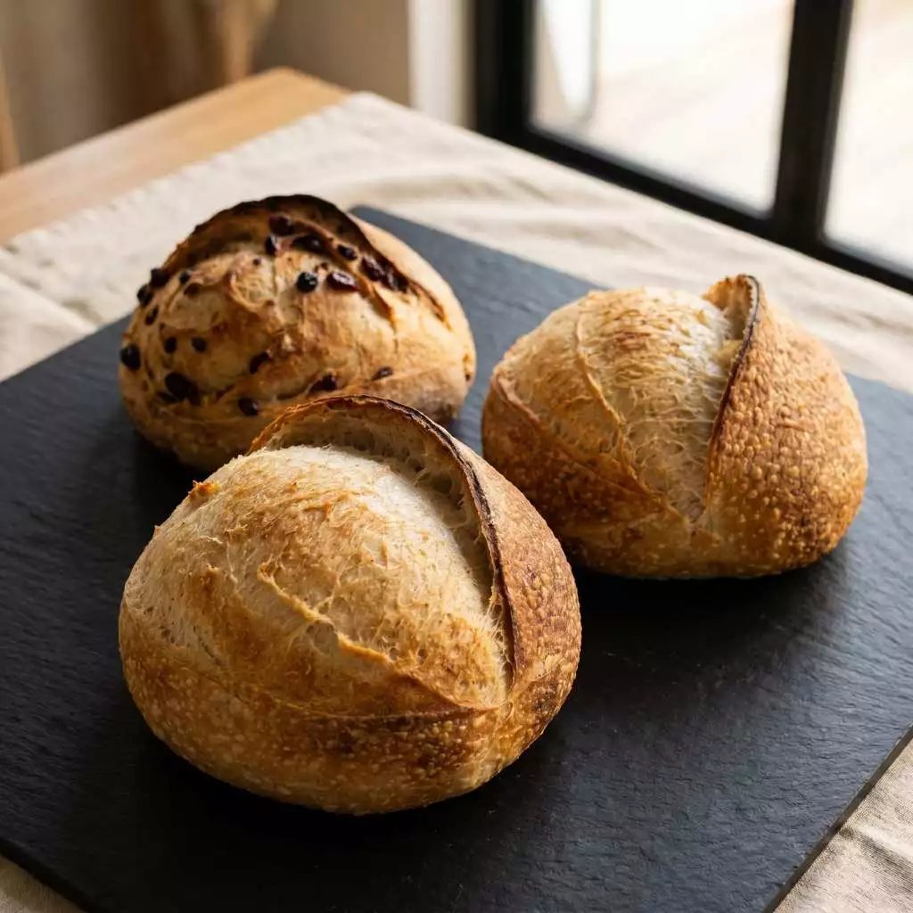 Sourdough ขนมปังเปลือกแข็งจากยีสต์ธรรมชาติ ขนาด 600-650 กรัม (พรีออเดอร์)