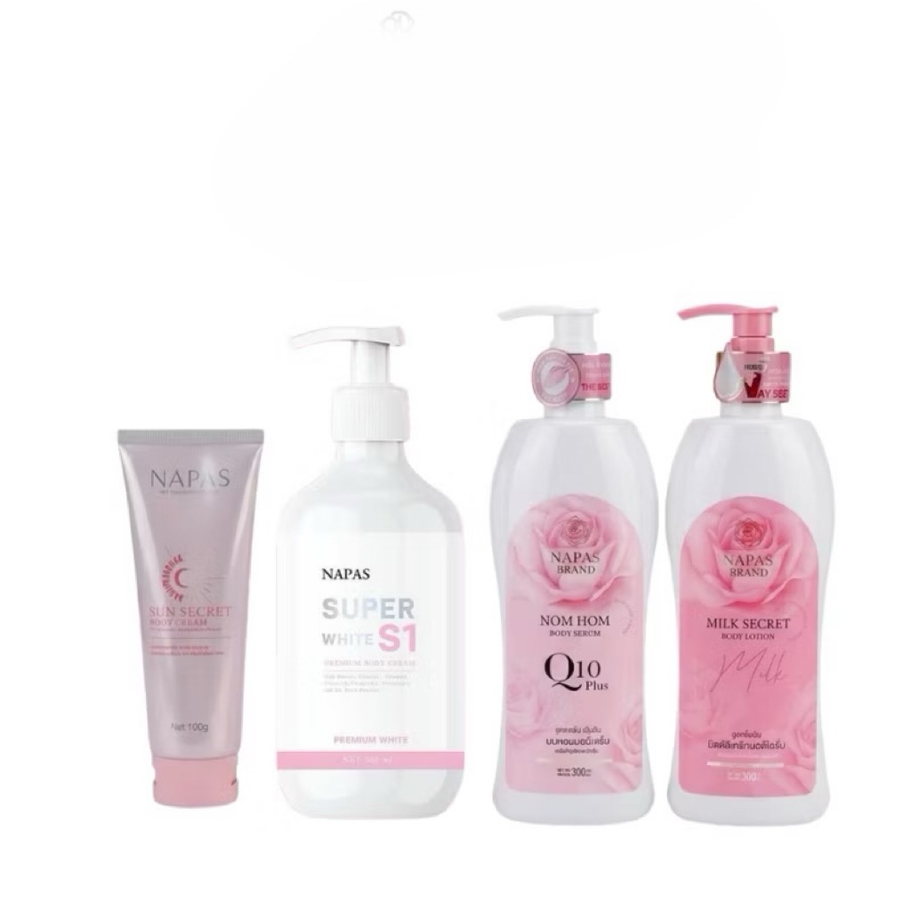 โลชั่นนมหอมซีเคร็ท นมหอม แพ็คเกจใหม่ NAPAS MILK SECRET BODY LOTION (ปริมาณ 300ml.)