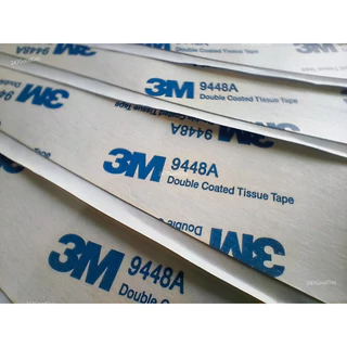 เทปกาวสองหน้าแบบบาง 3M 9448A โปร่งแสง ขนาด A4 สำหรับติดโฟม PVC อะคริลิก พลาสติก ป้าย และงาน DIY