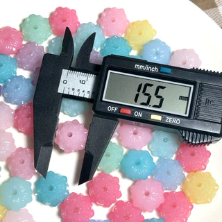ลูกปัดดอกบัว ซองละ10ชิ้น ขนาด15.5mm. พร้อมส่งจากไทย