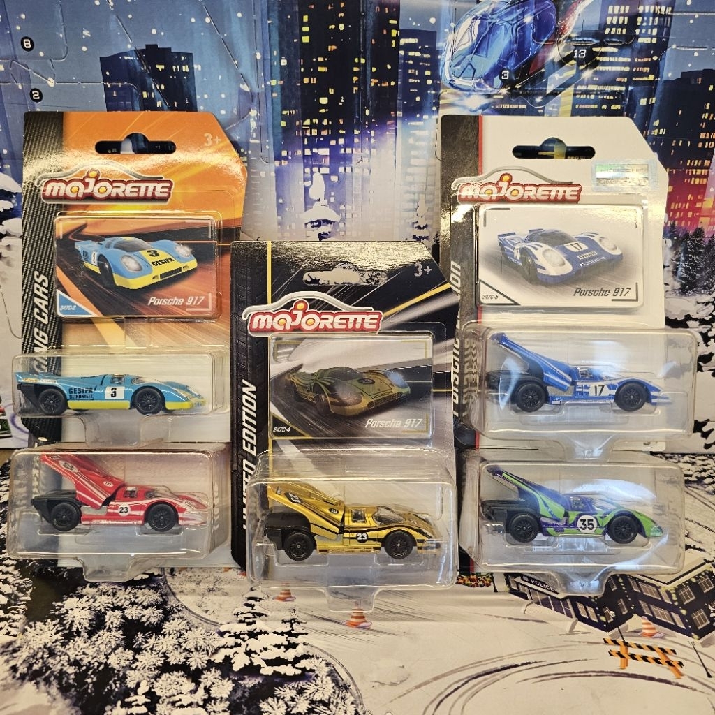 โมเดล รถของเล่น Majorette Porsche 917 ในแพ็ค