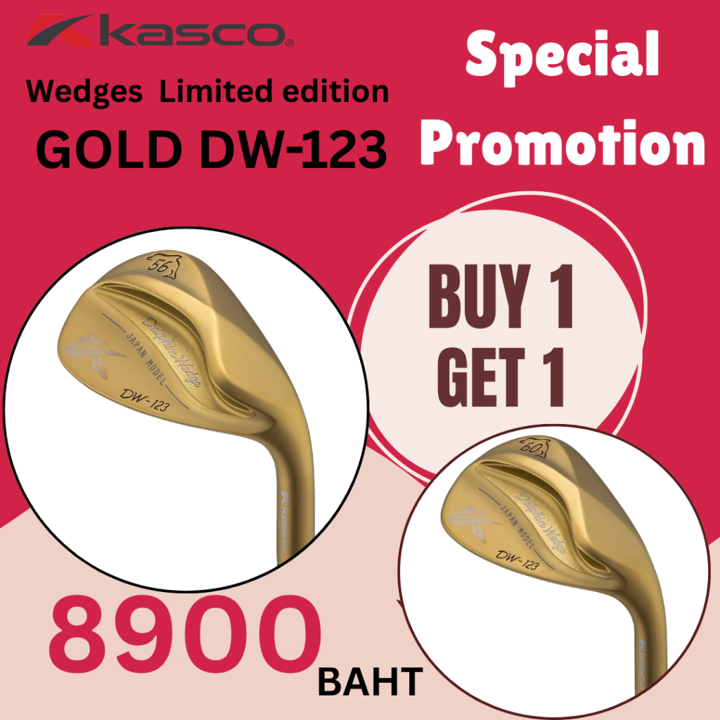 < NEW > KASCO GOLF Dolphin Wedges  Limited edition GOLD