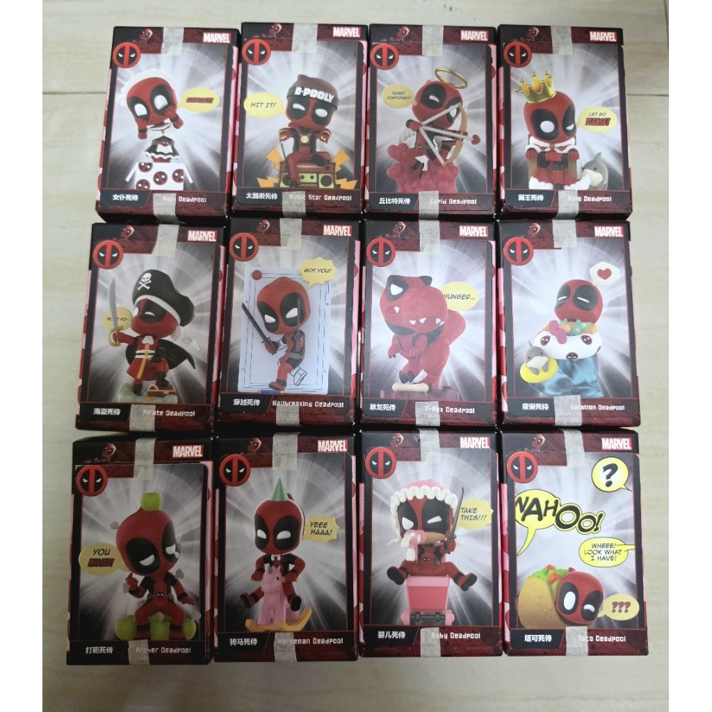 (เช็คการ์ด ของแท้ Popmart) Marvel Deadpool Series