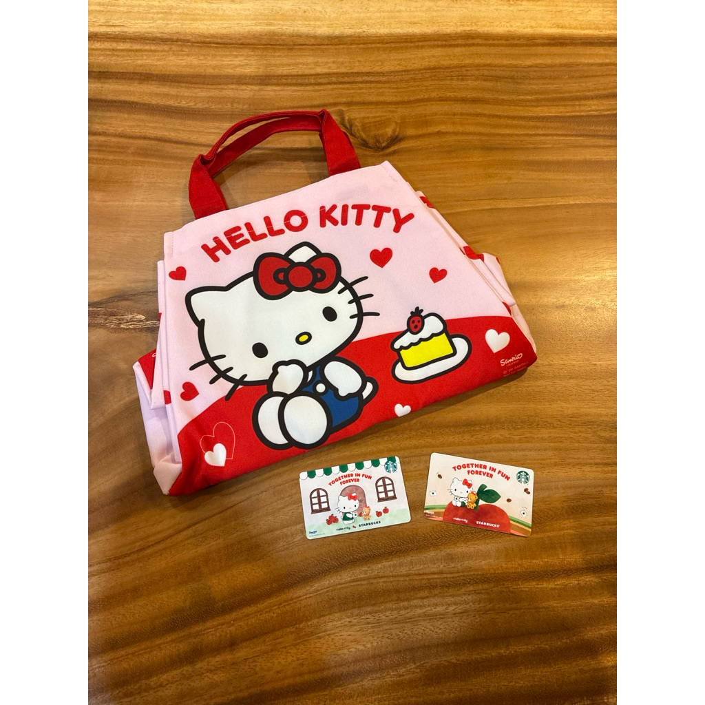 Starbuck card ลาย แก้ว สดใส, hello kitty, ถุงกระดาษ ถุงสตาบั๊ก Starbucks