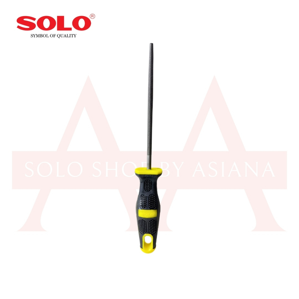 Solo No.243 ตะไบพร้อมด้าม กลมละเอียดโซโล 6"/8"/10"/12"