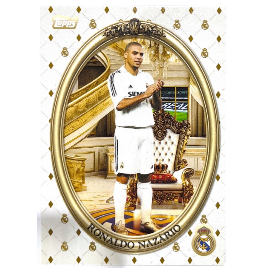 การ์ดฟุตบอลรวมนักเตะตำนานทีม เรอัลมาดริด Real Madrid CF จากกล่อง Topps Real Madrid Team Set 2025/26