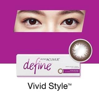 Acuvue : 1-Day Acuvue Define คอนแทคเลนส์สีรายวัน (1 Box : 15 Pairs) (หมดอายุปี 2027)