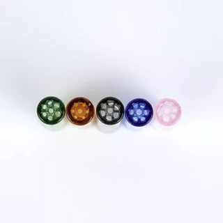 New Premium Hand Crafted Twisted Glass Tрs 6x30mm 7 Holes