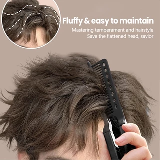 หวีจัดแต่งทรงผมแบบคลิปรูปตัววี หวีดัดผมตรง แปรงหวีผมตรง hair straightening comb มี 4 สีให้เลือก