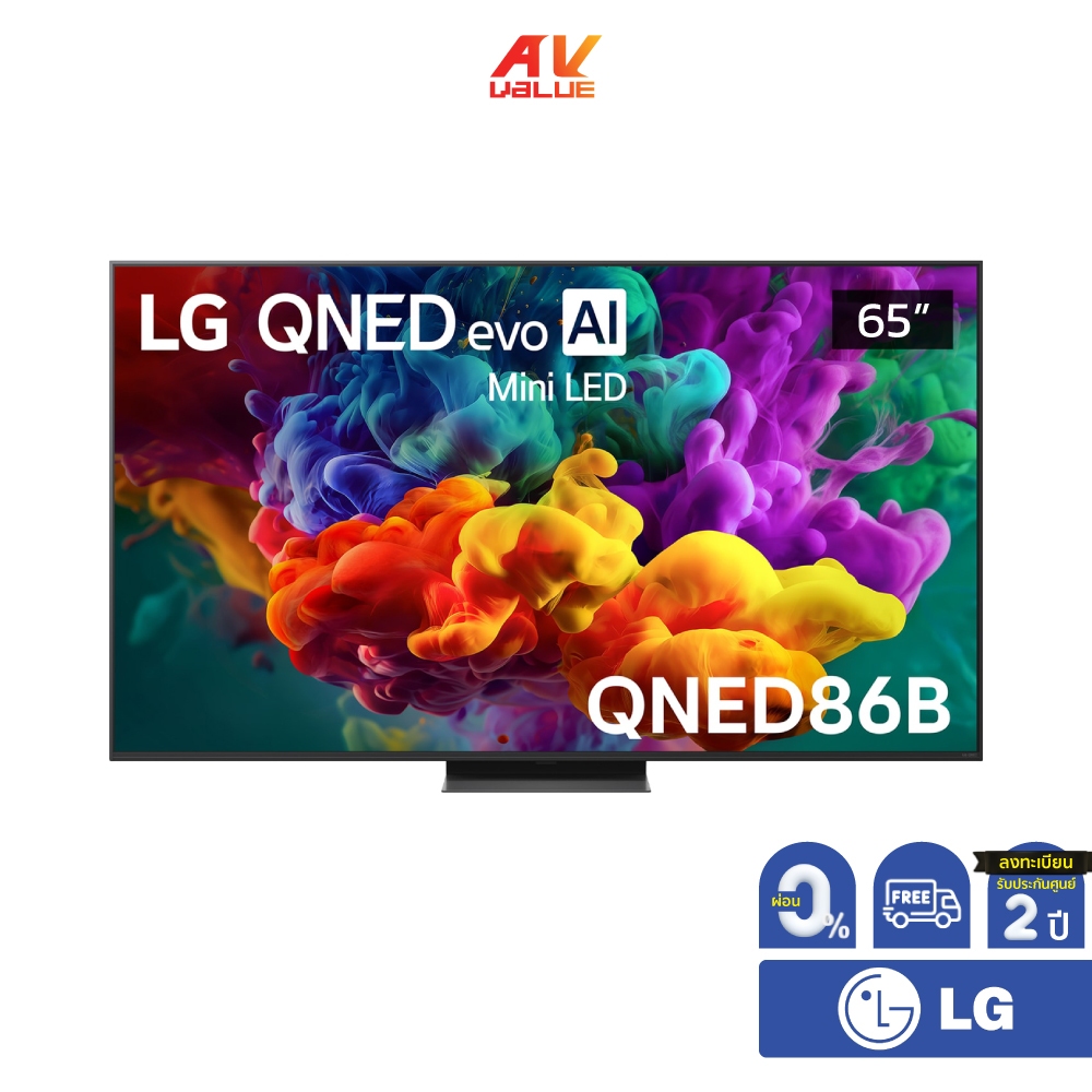 LG QNED evo AI Mini LED 4K TV รุ่น 65QNED86BSA ทีวีขนาด 65 นิ้ว QNED86 Series ( 65QNED86 , 65QNED86B