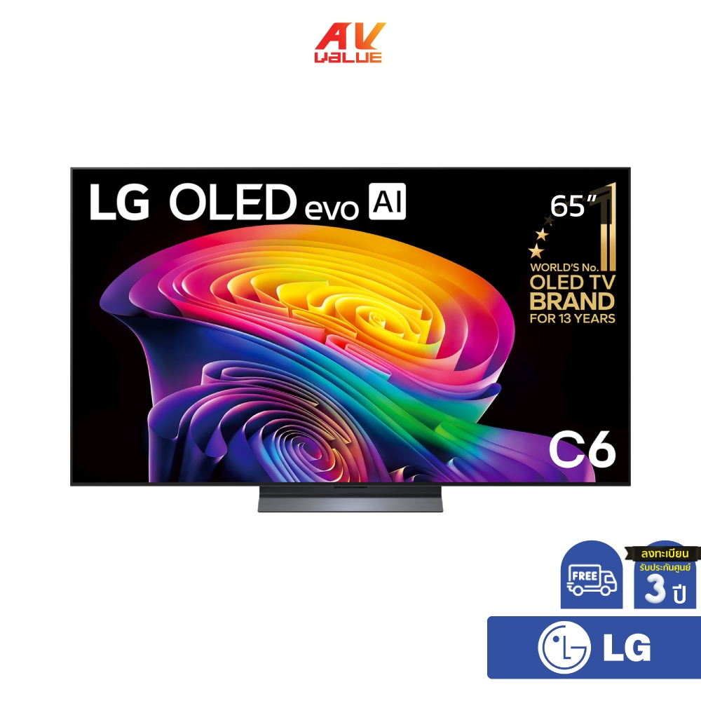 LG OLED evo AI 4K TV รุ่น OLED65C6PSA ทีวีขนาด 65 นิ้ว C6 Series ( 65C6 , 65C6PSA )