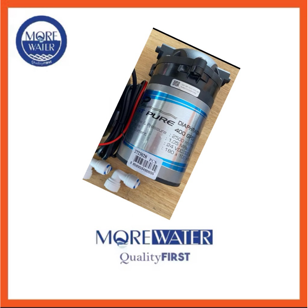 Diaphragm Pump 400 GPD Fast Pure No Adapter