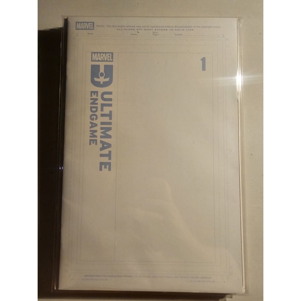 Ultimate Endgame #1 – Blank Sketch Cover Variant