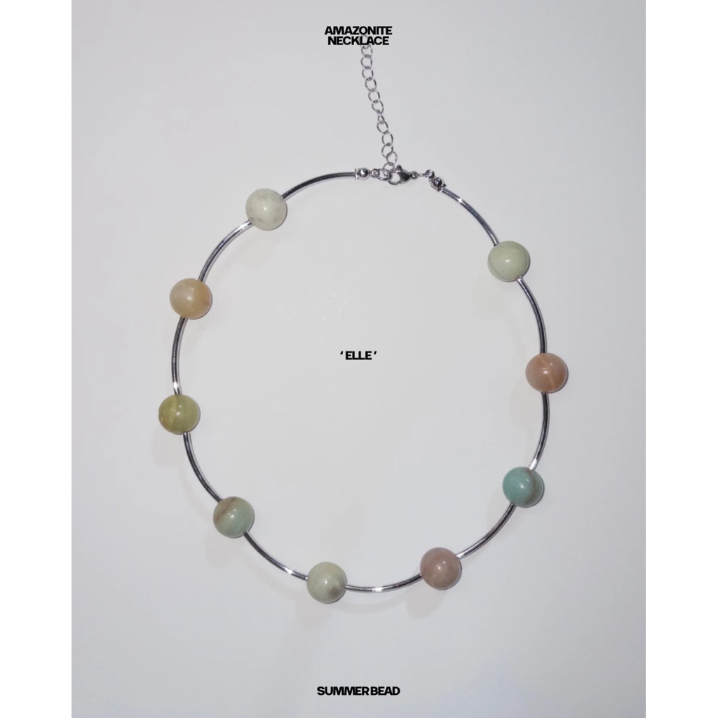 SMB - “Amazonite” สร้อยคอหินแท้🪐🛘