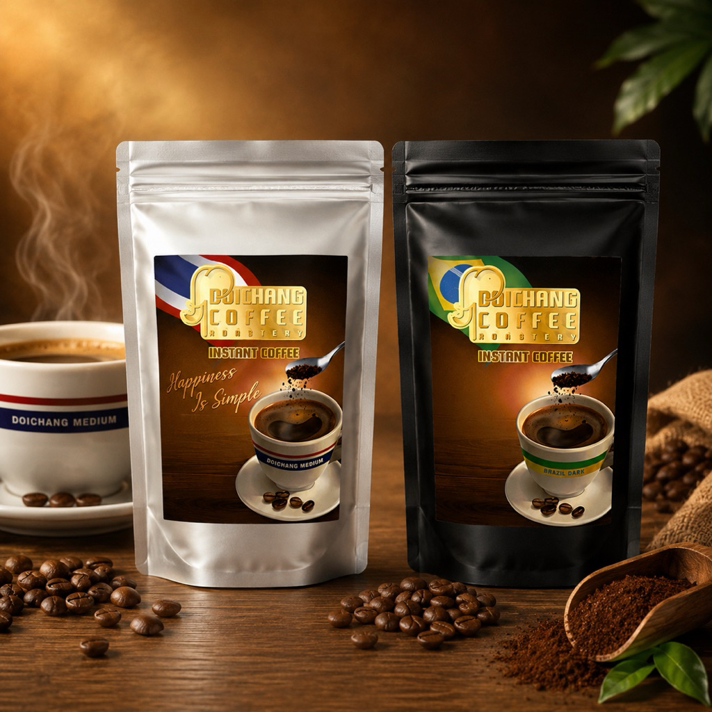 กาแฟสำเร็จรูป instant coffee ชงง่ายๆ เพียงเติมน้ำร้อน  250 g.