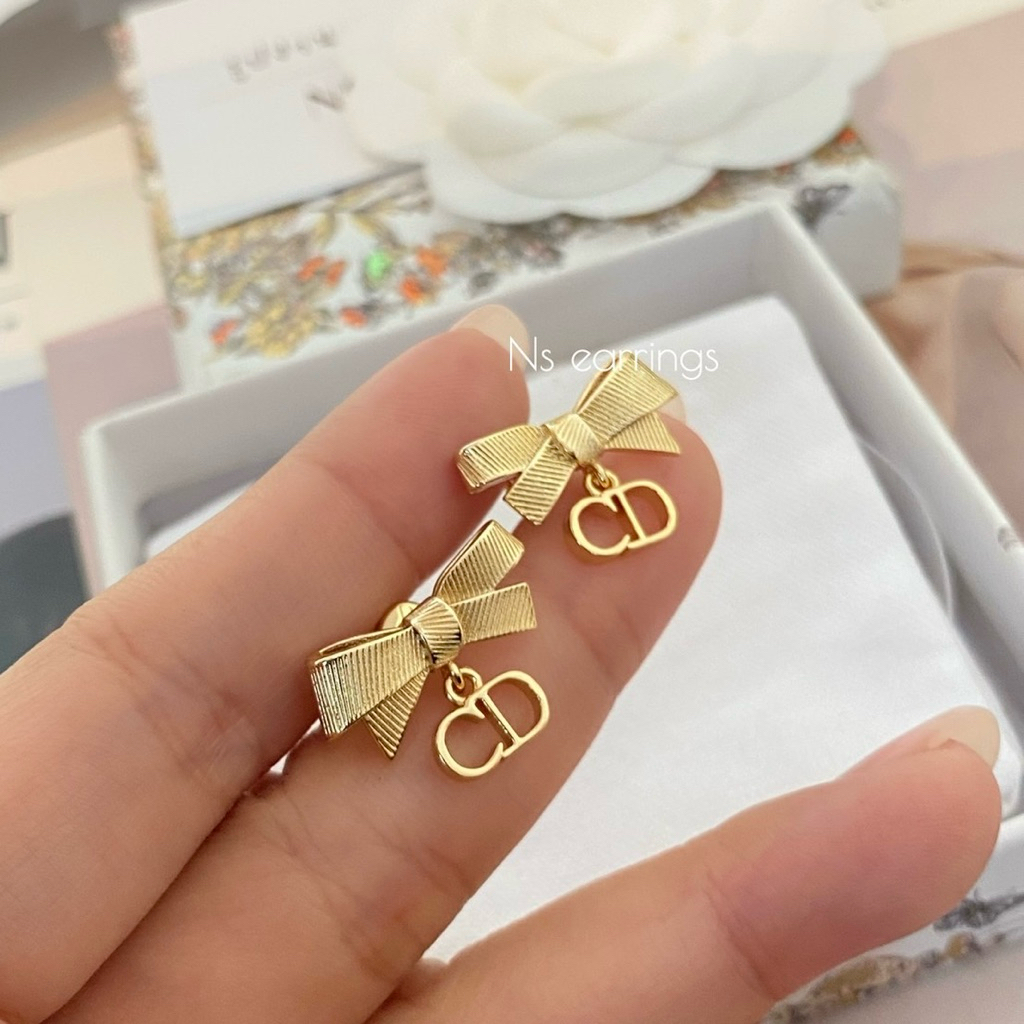 NS.EARRINGS | NS0905 - CD Bow Earrings