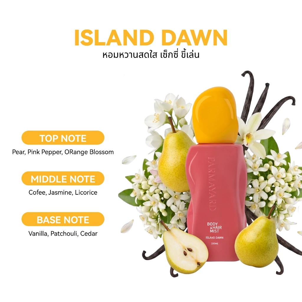 PARMAYARD Body & Hair Mist สเปรย์ระงับกลิ่นกายและผม หอมสะอาด สดชื่น ไม่ทิ้งคราบ ใช้ได้ทั้งผิวและเส้นผม ไม่เหนียวเหนอะหนะ thumbnail 3