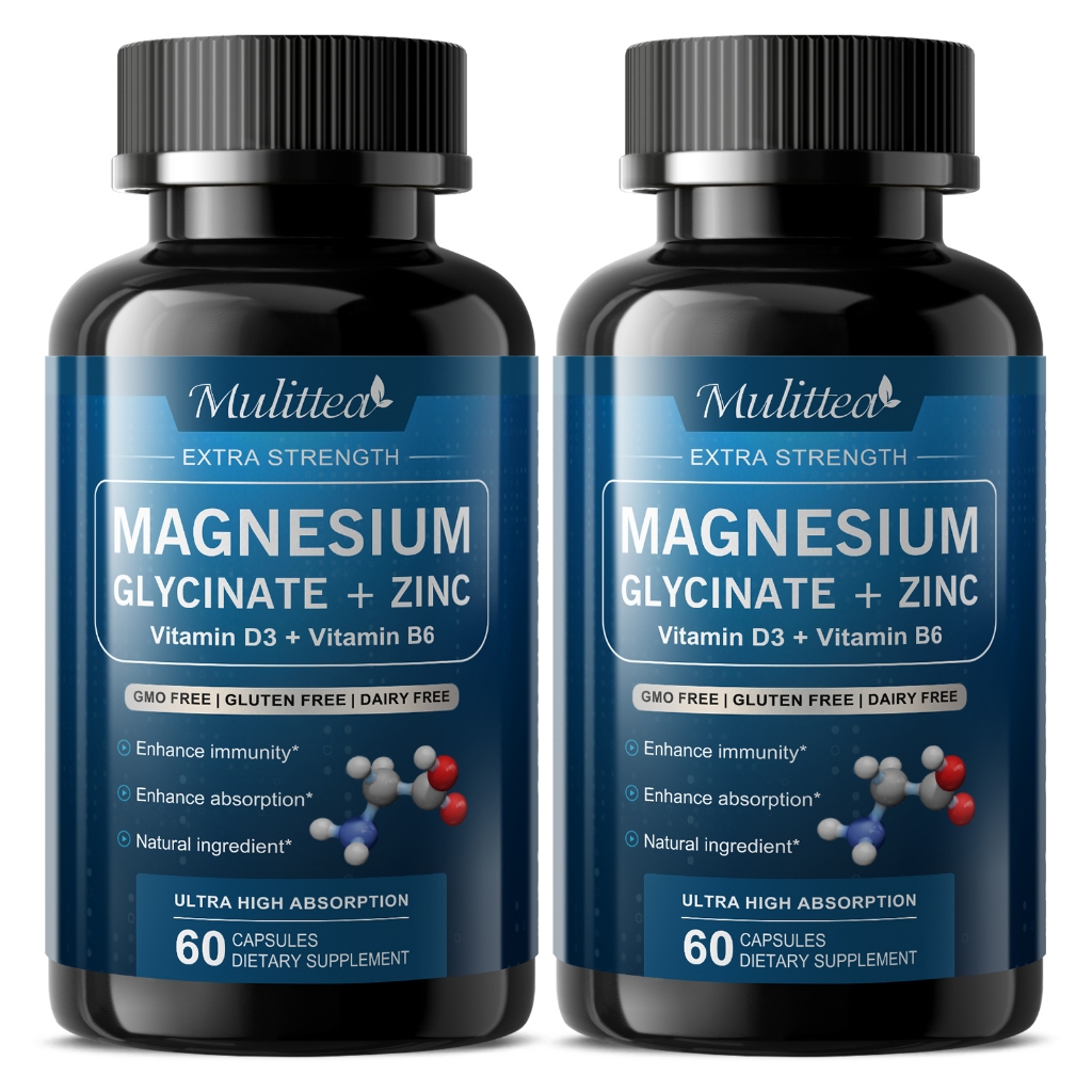 แมกนีเซียมไกลซิเนต 500MG คีเลต100% เสริมนอนหลับ กระดูกแข็งแรง อาหารเสริมสุขภาพ