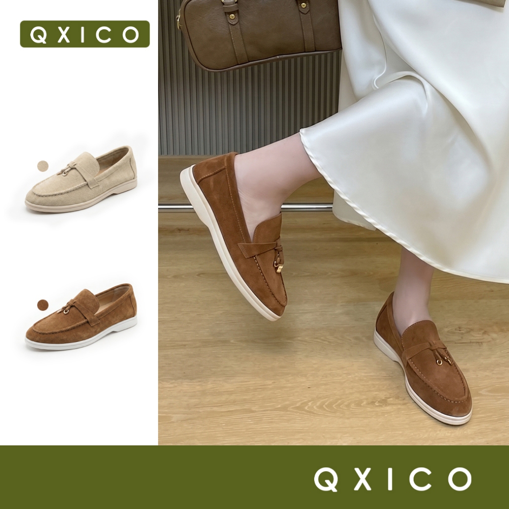 (ส่งด่วน❗️) QXICO รุ่น Clara Shoes CM181 รองเท้า Loafer (โลฟเฟอร์) หนังนิ่ม เสริมส้น 1.5 นิ้ว