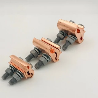 แคล้มไบเมลทอล แคล้มทองแดง แคล้มยึดสายไฟ PG.Clamp Bimetal 2น็อต อลูมิเนียม-ทองแดง 10-70 , 16-120 รุ่น JBTL No.16-120