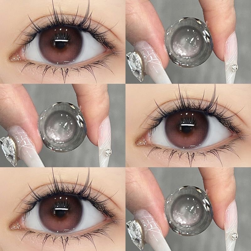 【New】MIDROO คอนแทคเลนส์ สีธรรมชาติ  🌈Pudding Grey🌈-14.2mm