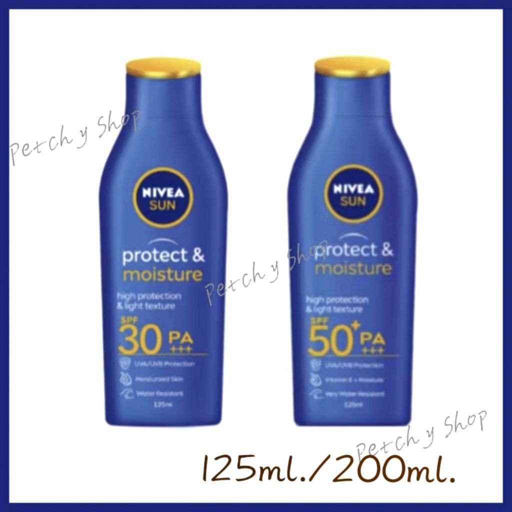 🔥💙NIVEA Sun Protect & Moisture Body SPF50 PA+++/SPF30 PA+++ 125ml./200ml.