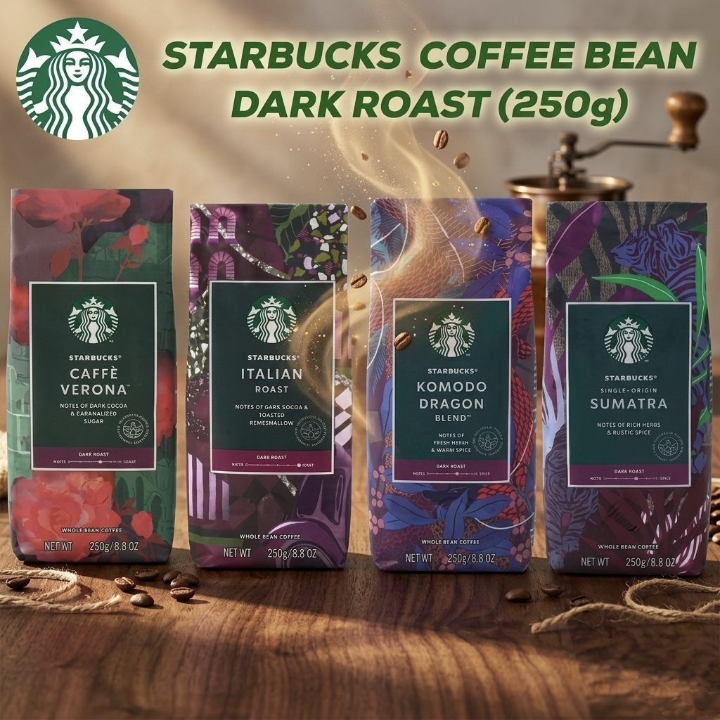 เมล็ดกาแฟ Starbucks Dark Roast (คั่วเข้ม)