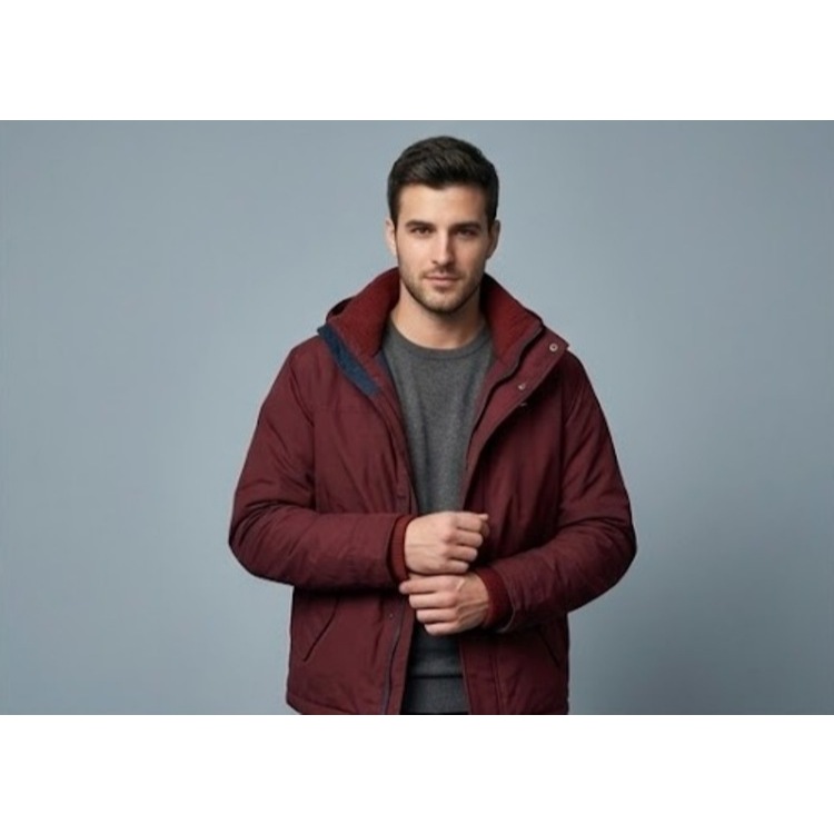 เสื้อแจ็คเก็ตกันหนาว Hollister All-Weather Jacket ของแท้ สีแดงBurgundy เสื้อแจ็คเก็ตเพื่อสู้กับทุกสภ