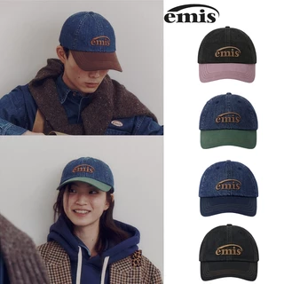 พร้อมส่ง (ของแท้ 100%) Emis หมวก CORDUROY WAPPEN BALL CAP-BLACK