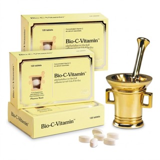 (3กล่อง) Pharma Nord Bio C Vitamin 120 เม็ด ผลิตภัณฑ์เสริมอาหาร วิตามินซี ฟาร์มา นอร์ด (3กล่อง)