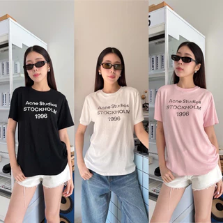 Ac T-Shirt เสื้อยืดแบรนด์ดัง ดีเทลสกรีน ผ้าสลาฟใส่สบาย น่ารักมากกก ชนช็อปเกาหลีเลยค้า