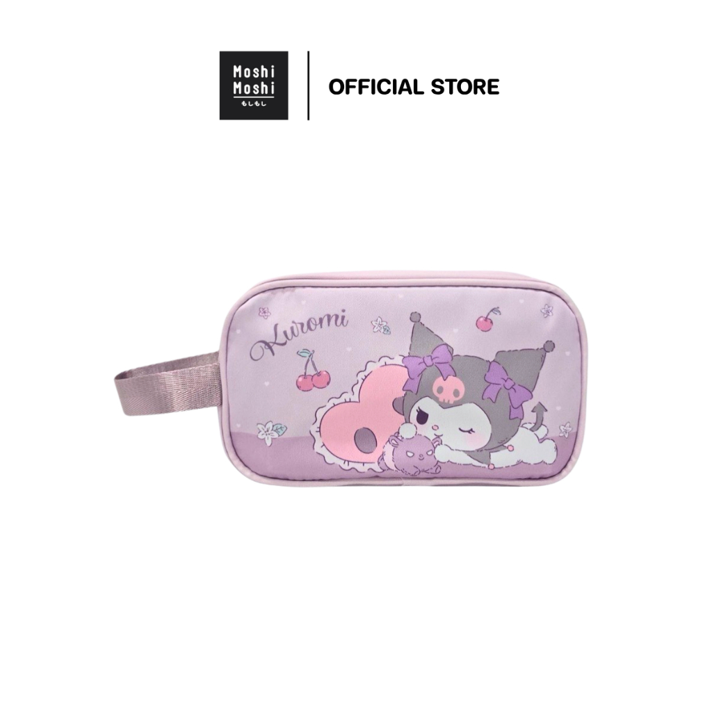 Moshi Moshi กระเป๋าใส่อุปกรณ์เดินทาง กระเป๋าอเนกประสงค์ ลาย Kuromi ลิขสิทธิ์แท้จากค่าย Sanrio รุ่น 6100008151