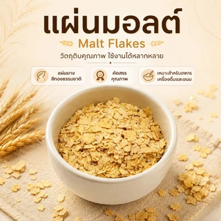 LIFE 8 แผ่นมอลต์ Malt Flakes ธัญพืชอบแผ่น