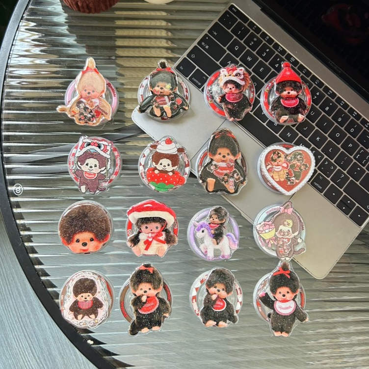 AD583 New Griptok Set1 (ขาตั้งแม่เหล็ก) ลายน้องม่อนชิน่ารักๆ สินค้าพร้อมจัดส่งจากไทย