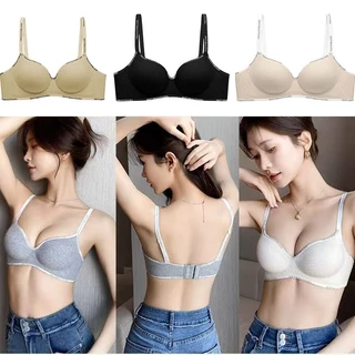 🚚ส่งไวจากไทย ชุดชั้นใน ไร้รอยต่อ ไร้โครง ฟองน้ำหนา ยกกระชับ ให้หน้าอกใหญ่ขึ้น บราไร้รอยต่อใส่สบาย