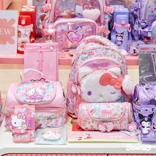 💜 แท้ 100% กระเป๋าเป้ กระเป๋านักเรียน Sanrio 💖 กระเป๋าล้อลาก กระเป๋าใส่หนังสือ Luma