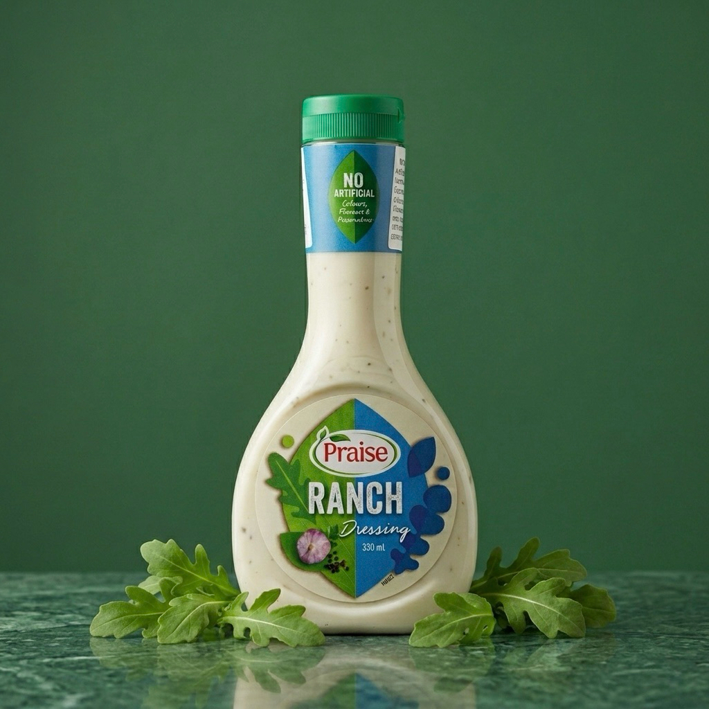 เพรสน้ำสลัดแรนช์ แรนซ์ เดรสซิ่ง 330มล Rance Dressing Praise 330g
