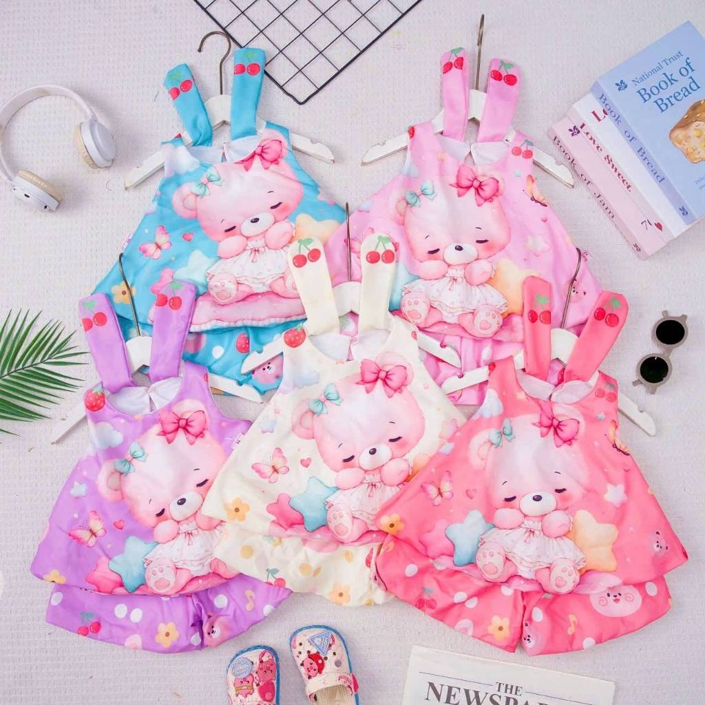 ชุดแฟชั่นเด็ก เสื้อ+กางเกง ทรงบอลลูน ชุดเด็กผู้หญิง 6 เดือน - 2 ขวบ FAS0048