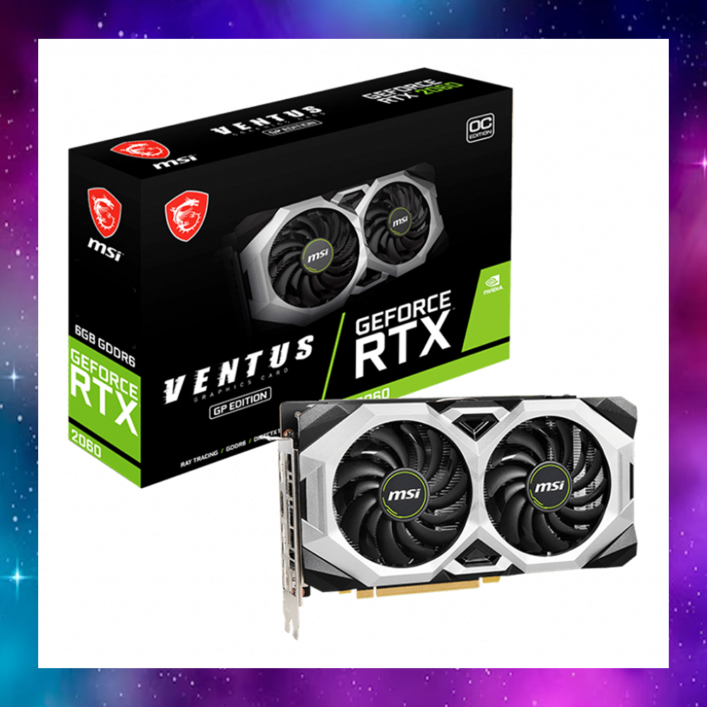 VGA (การ์ดแสดงผล) MSI GEFORCE RTX2060S 2060SUPER VENTUS GP OC - 8GB GDDR6 ใช้งานปกติ